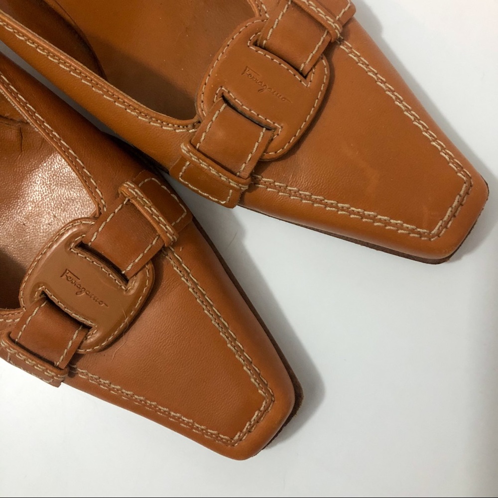 Vintage Salvatore Ferragamo slip-on Italian mules
